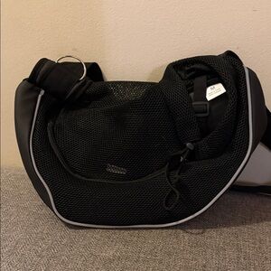 Black Mesh Dog Carrier Sling